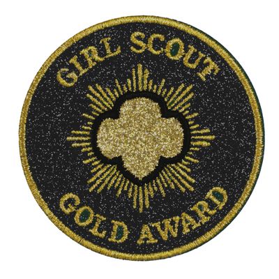 GOLD AWARD GLITTER SUPER FUN PATCH