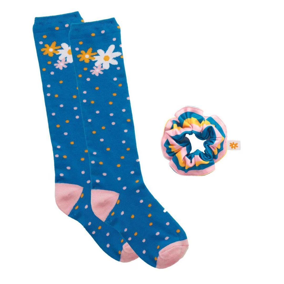 Daisy Sock &amp; Scrunchie Set, Size: S/M