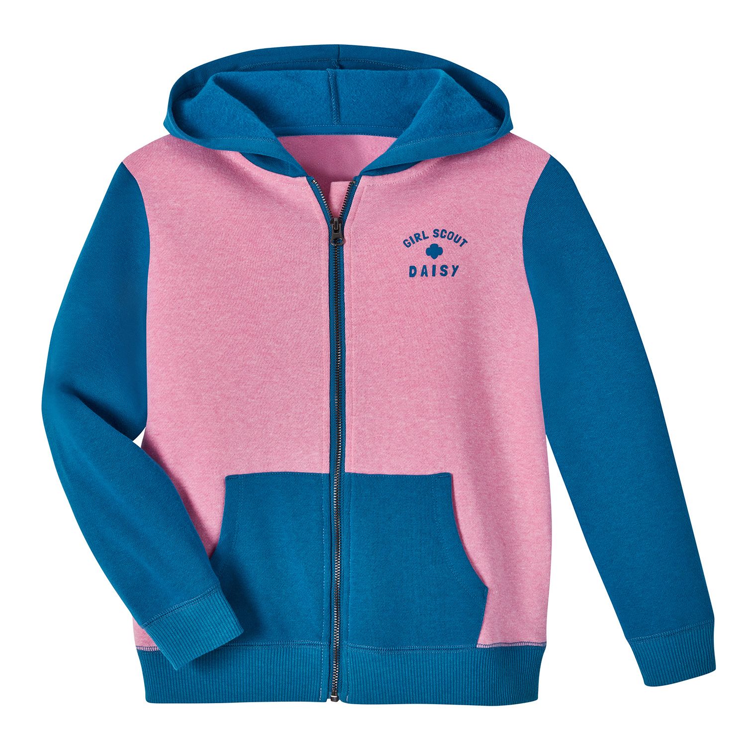 Daisy Zip-Up Hoodie Sweatshirt, Size: Girls XXS