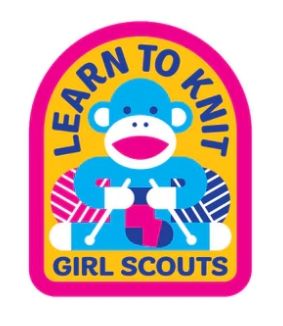 LEARN TO KNIT SOCK MONKEY FUN PATCH 2025