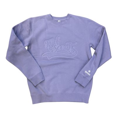 Debossed GS Plum Sweatshirt