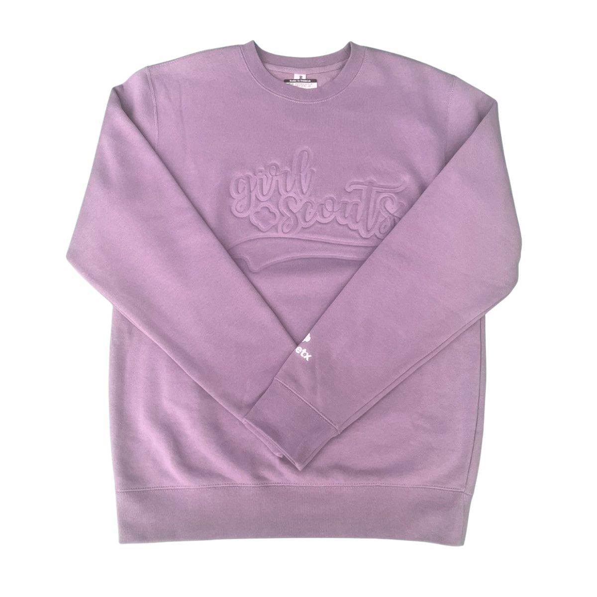Debossed GS Plum Sweatshirt, Size: AS