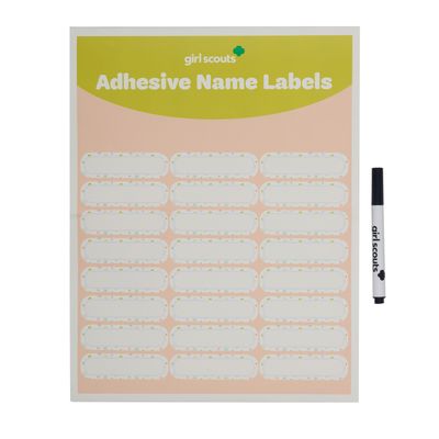 WILD WANDERER STICKER CLOTHING NAME LABELS - SET OF 24 W/FABRIC MARKER