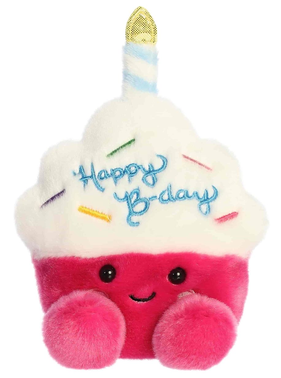 5" SPARKLE BIRTHDAY CUPCAKE PALM PALS