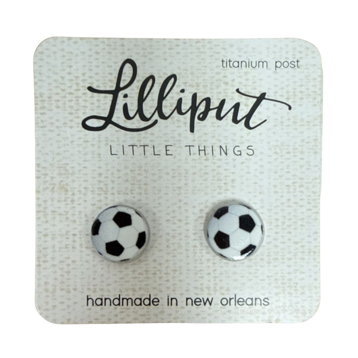 SOCCER BALL EARRINGS