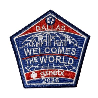 DALLAS WELCOMES THE WORLD- SOCCER FUN PATCH
