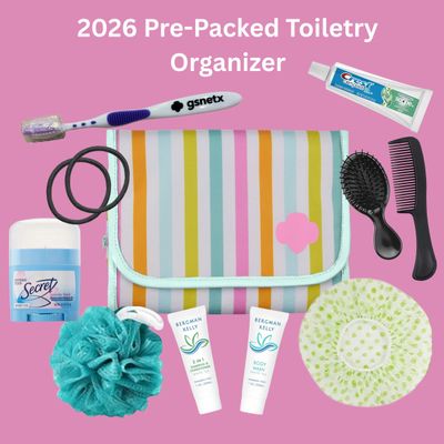 2026 Pre-Packed Toiletry Organizer