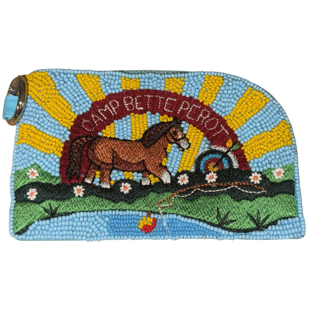 Camp Bette Perot Beaded Coin Pouch