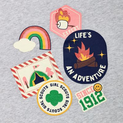 Girls' Camp Fun Patch T-Shirt