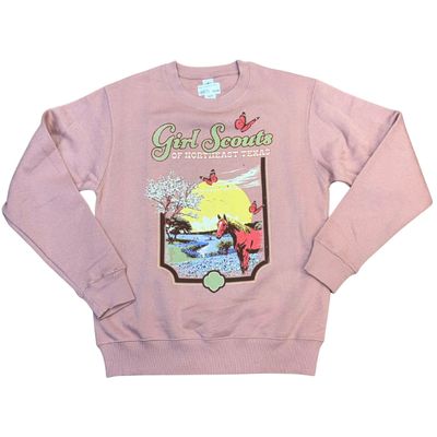 GSNETX Vista Mauve Crew Neck Sweatshirt