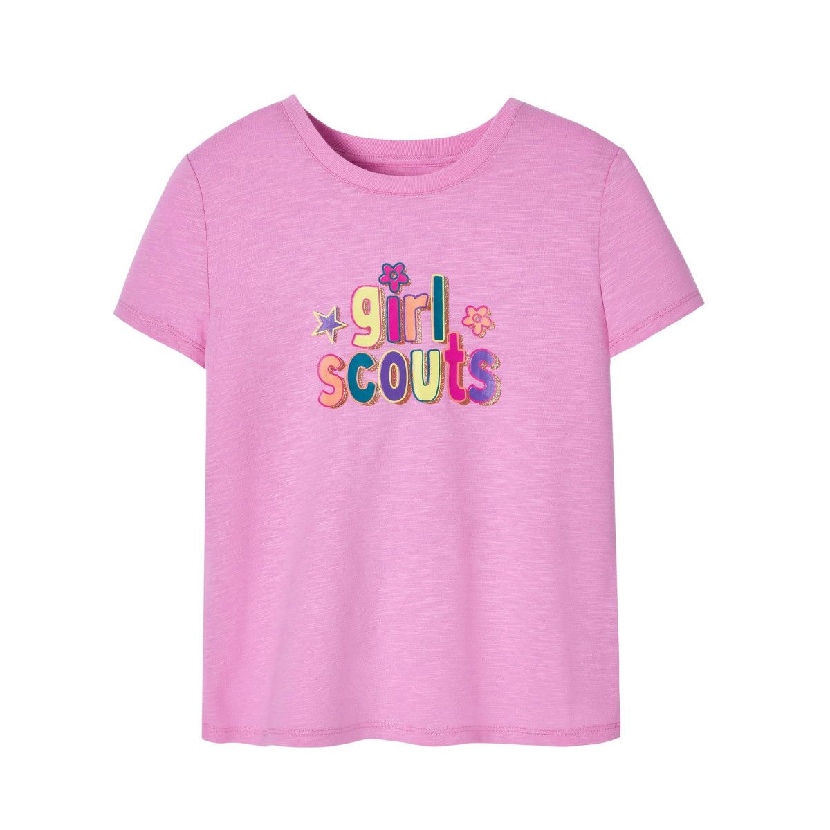 Girls' Sparkle Neon T-Shirt, Size: S