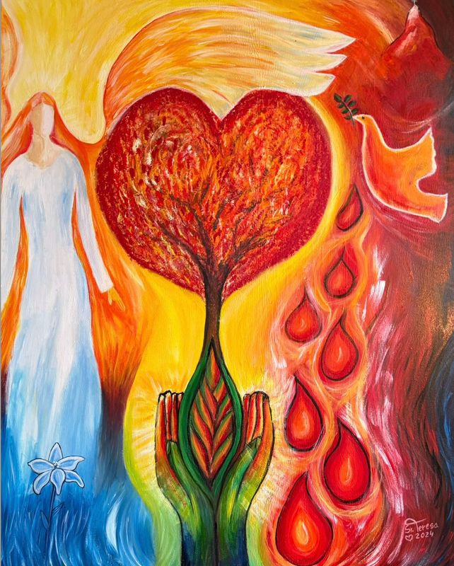 Leinwand-Reproduktion – Motiv Leinwand-Reproduktion – Motiv "Liebe" (100 x 75 cm)