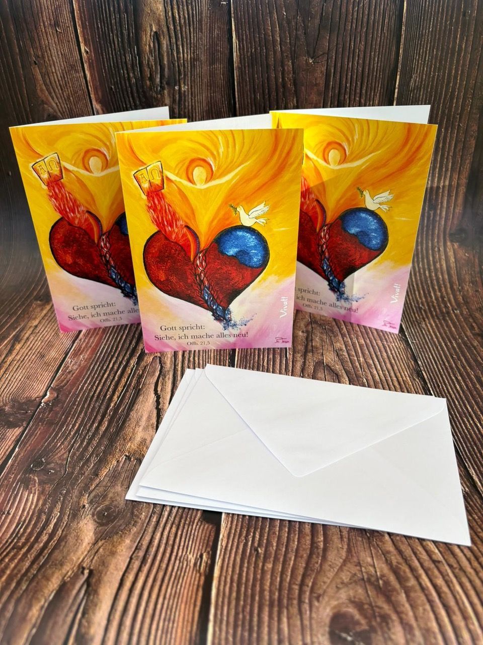 10er-Set Klappkarten „Gott spricht: Siehe, ich mache alles neu“