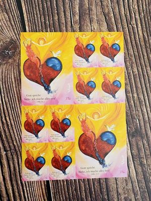 5er-Set Stickerkarte „Gott spricht: Siehe, ich mache alles neu“