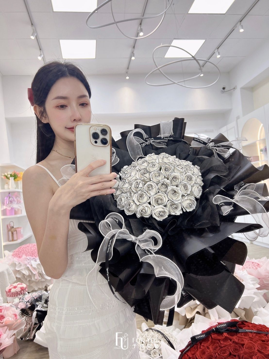 香皂花束33~52朵（黑白色系）