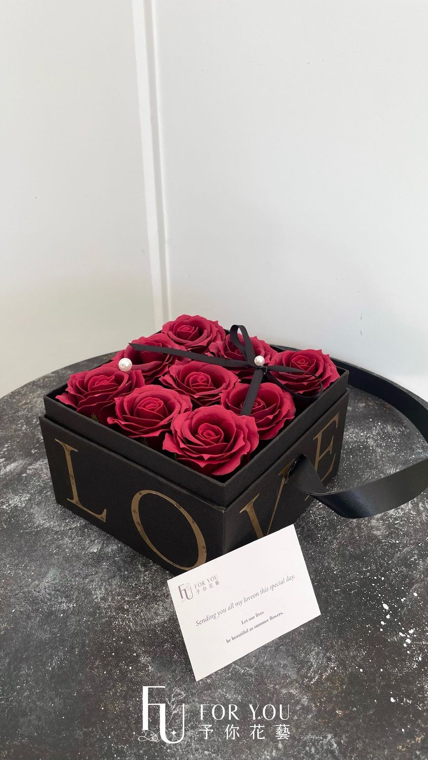經典紅玫瑰花禮