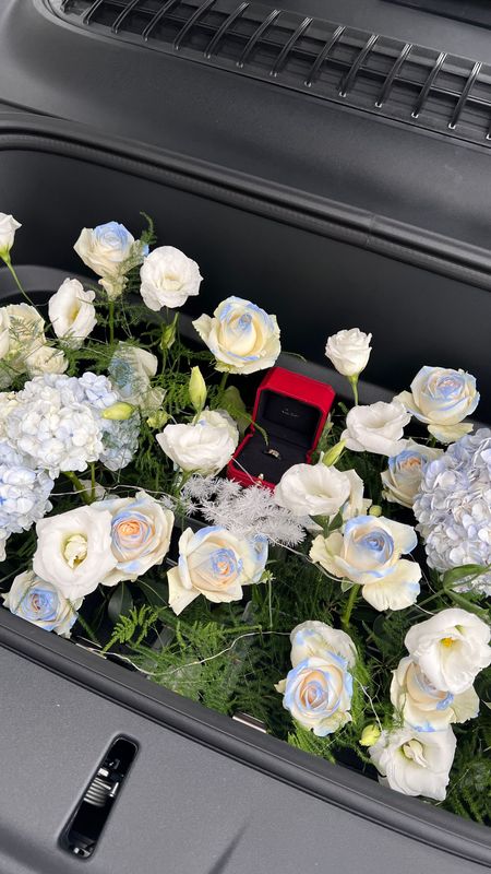 後車廂鮮花佈置