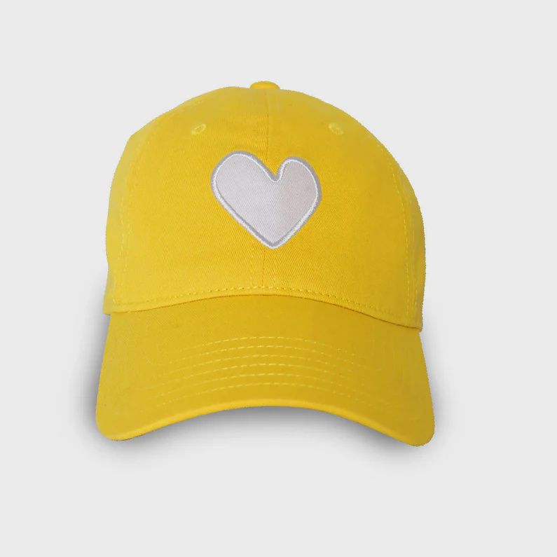 Imperfect Heart Hat Yellow