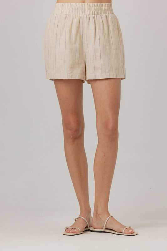 Stripe Linen Fuller Short