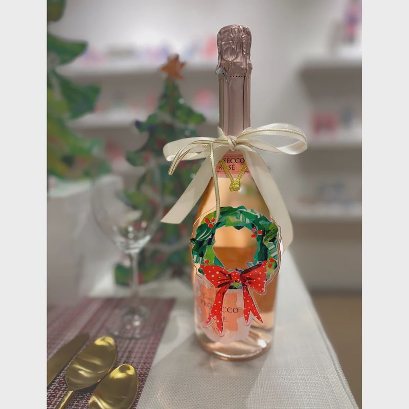 Red Berry Wreath Ornament Acrylic