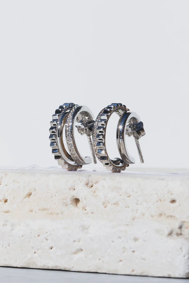 Triple Threat Earring SS