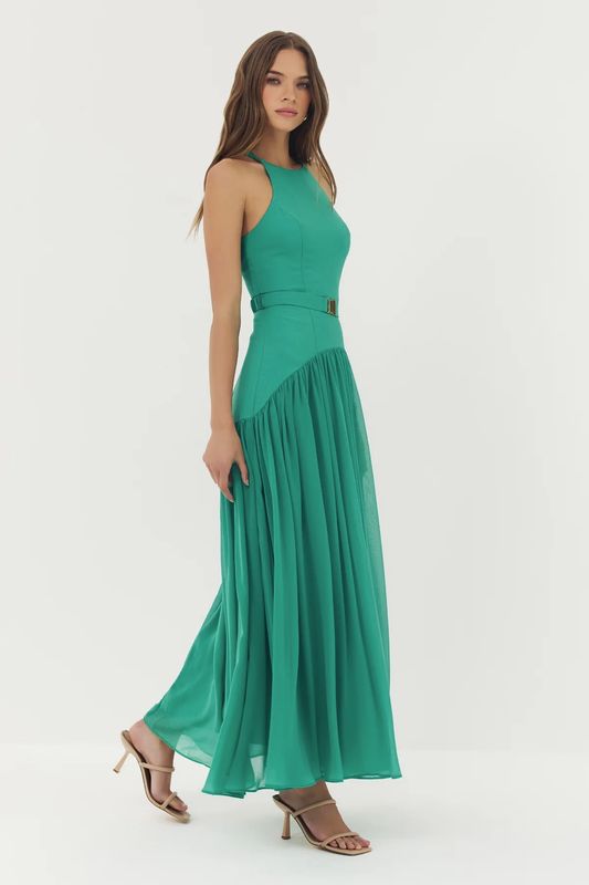 Abbey Dress Green