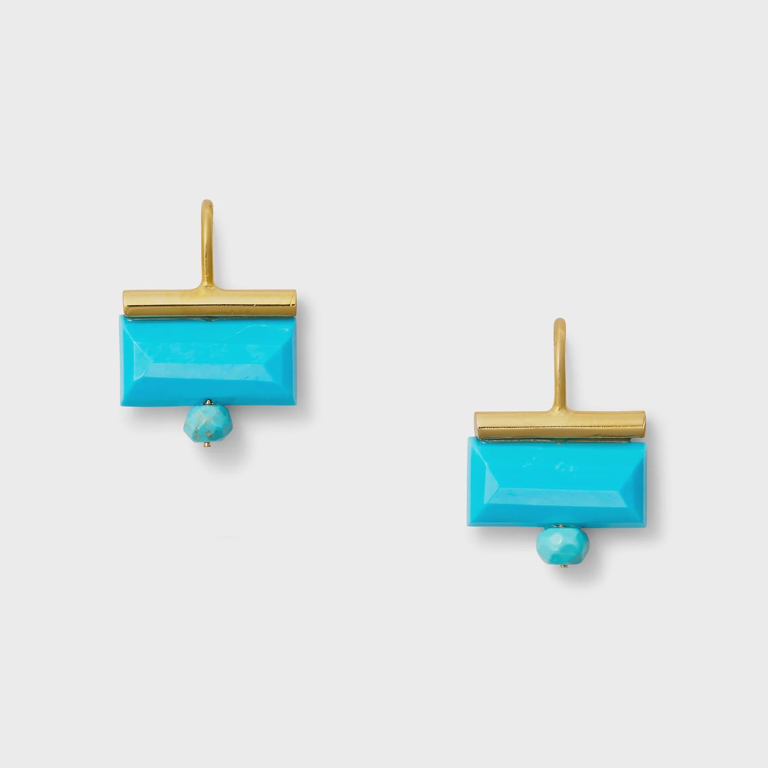 Turquoise Tile earring