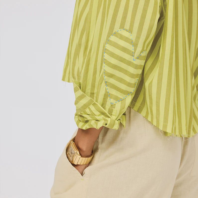 Tia Stripe Shirt Cactus