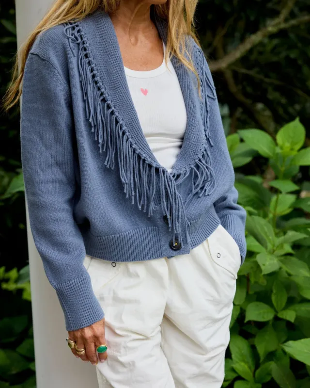 Fringe Shawl Cardigan