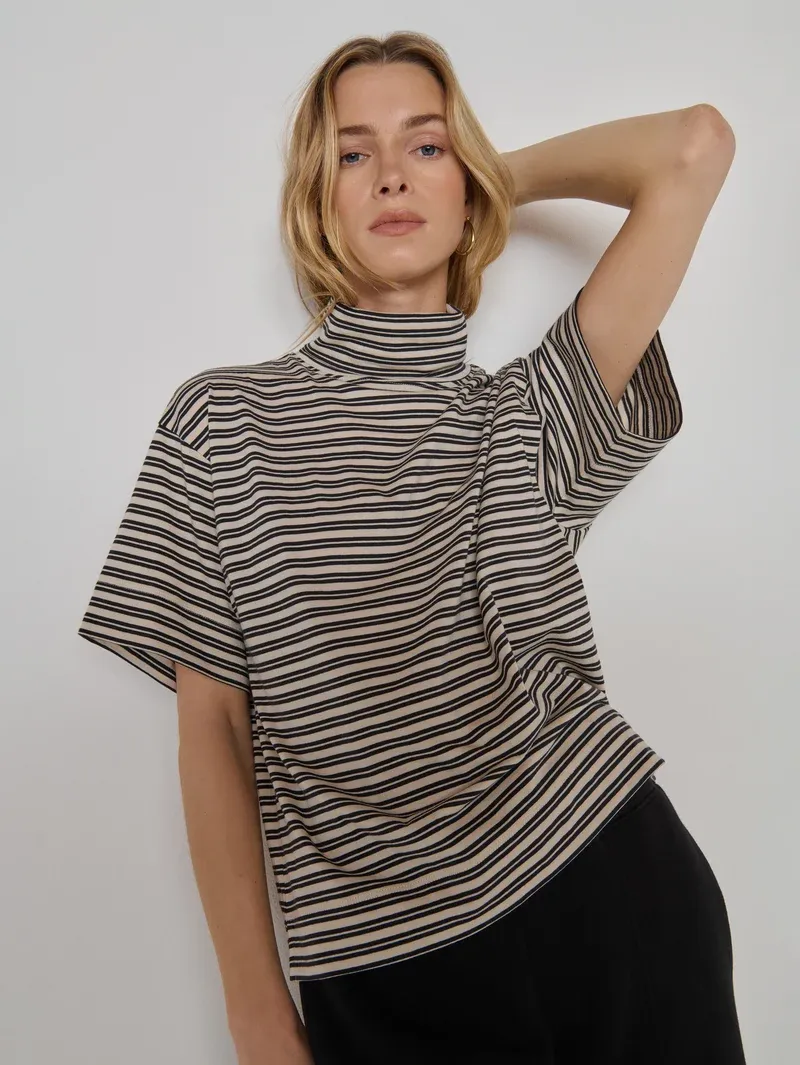 Fable Stripe Turtleneck