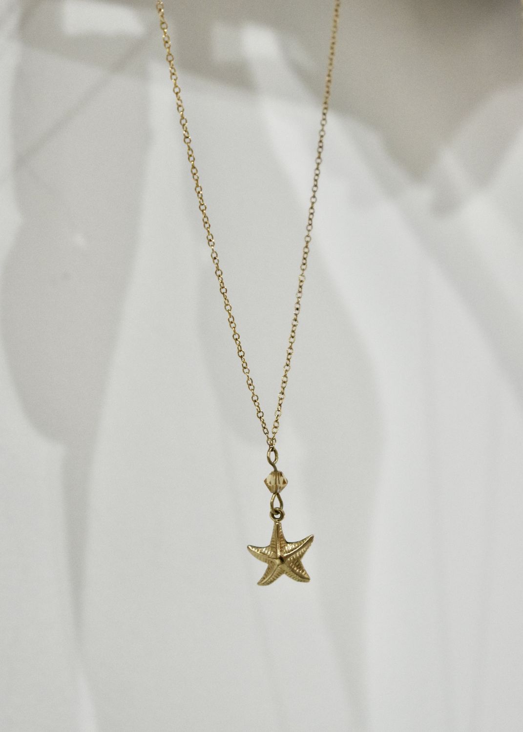 Gold Starfish Chain Necklace