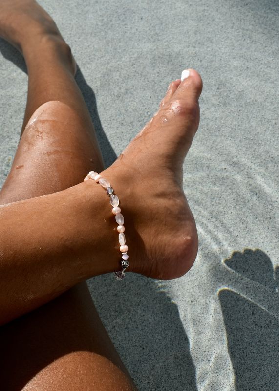 Rose Quartz Anklet