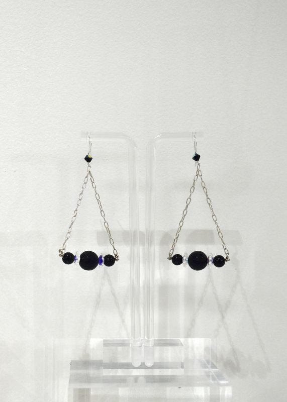 Onyx Wide Drop Earrings