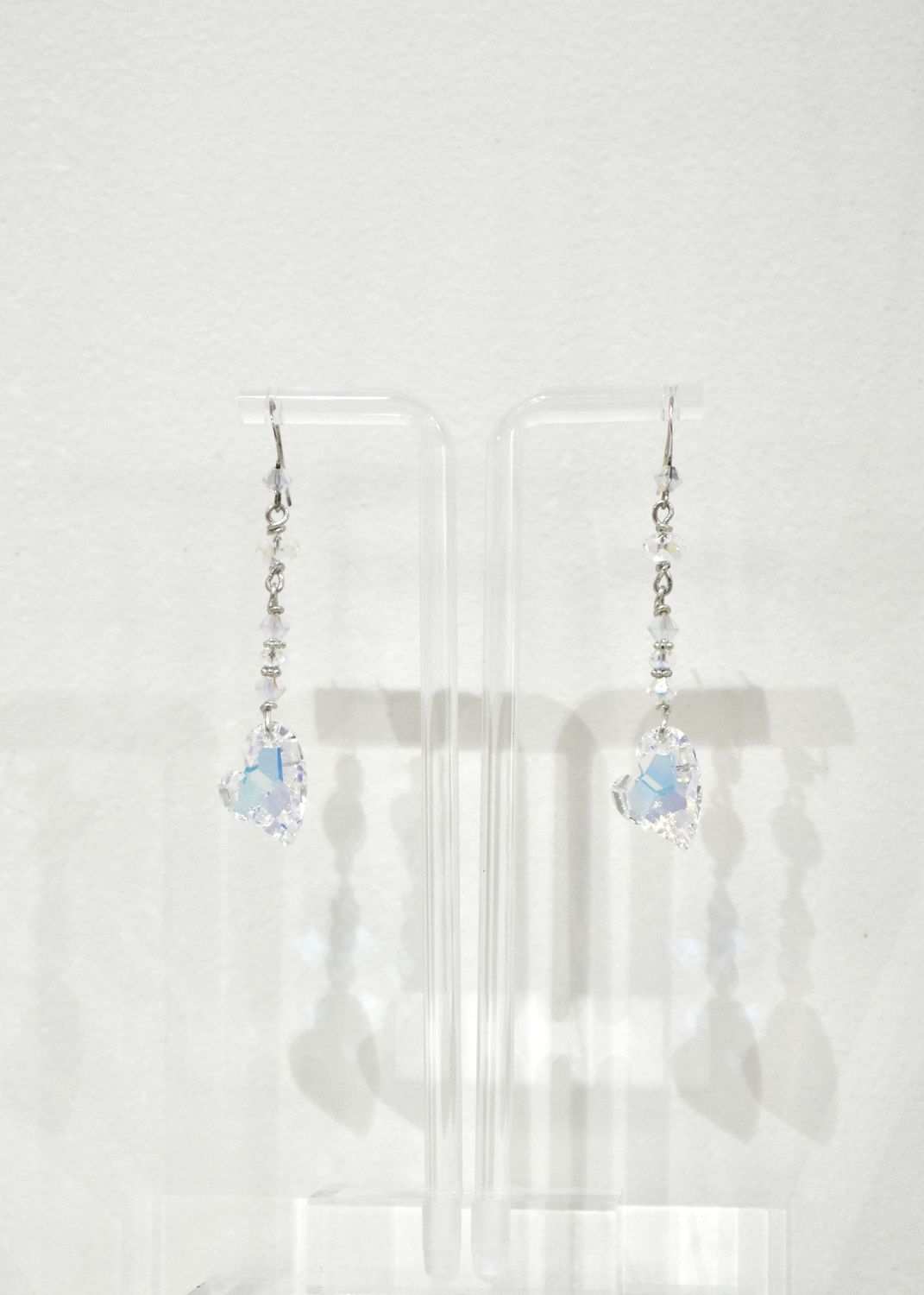 Swarovski Odd Heart Dangle Earrings