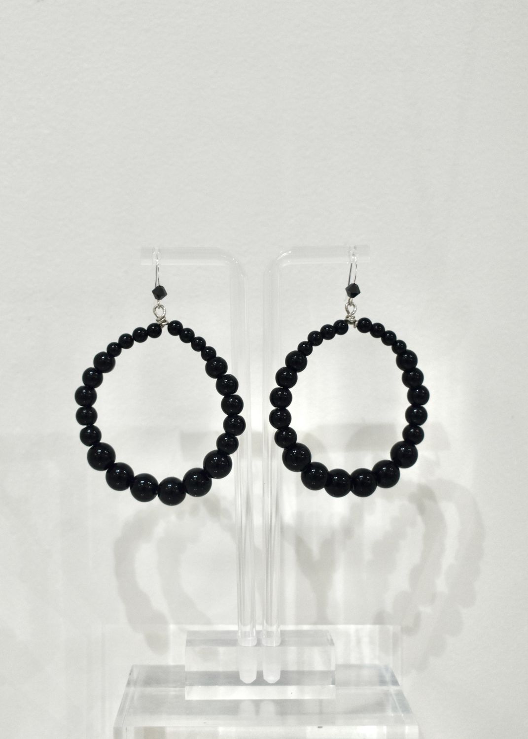 Onyx Hoop Earrings