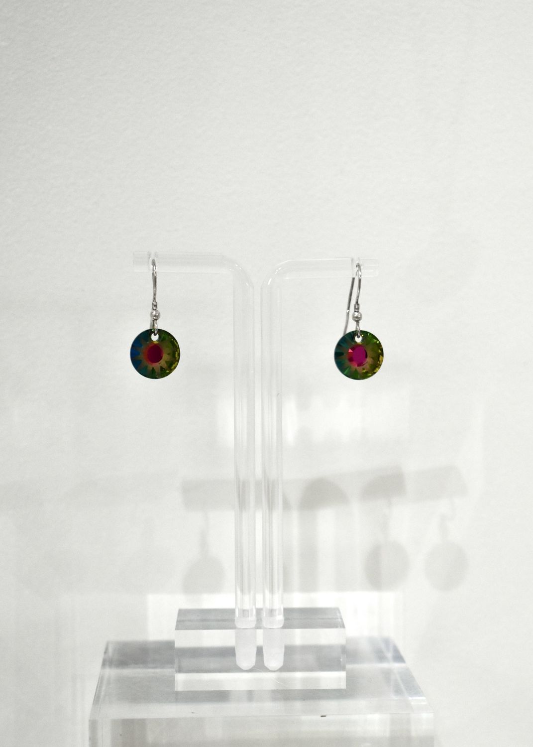 Aurora Borealis Sun Short Earrings