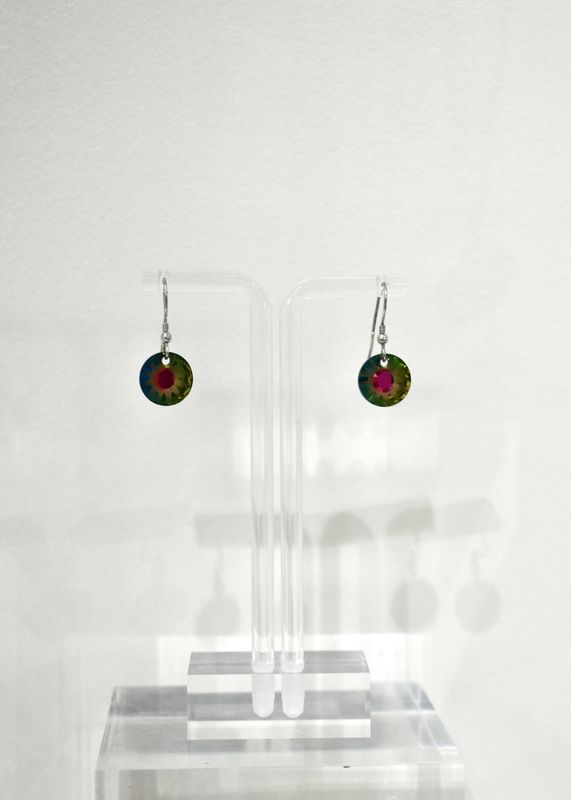 Aurora Borealis Sun Short Earrings