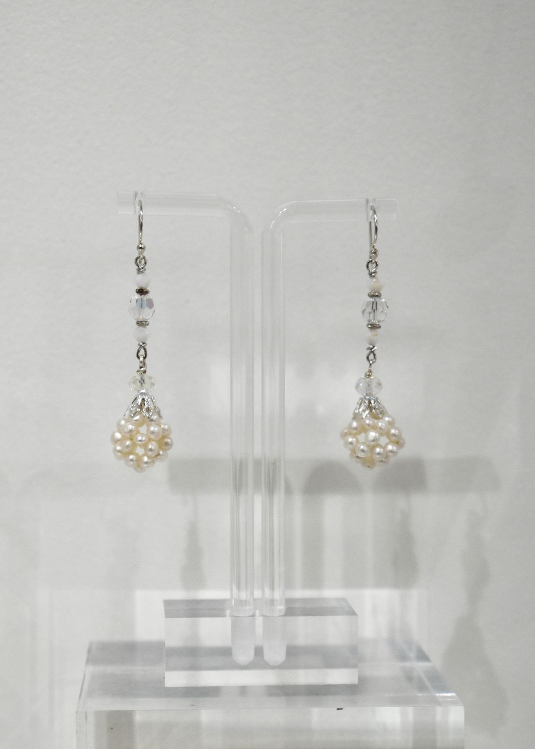 Cluster Pearl Earrings