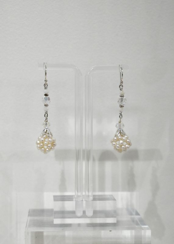 Cluster Pearl Earrings