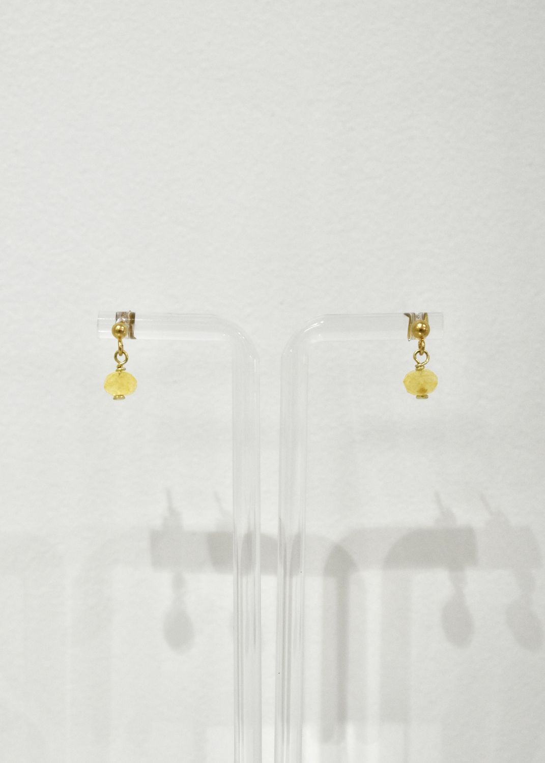 Gold Citrine Studs