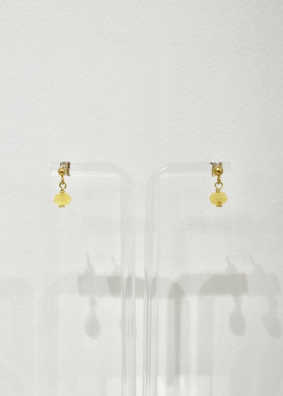 Gold Citrine Studs
