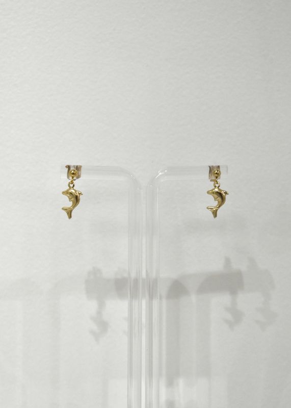 Gold Dolphin Studs