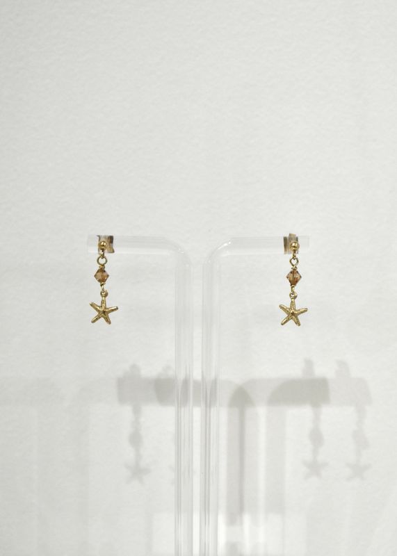 Gold Starfish Studs