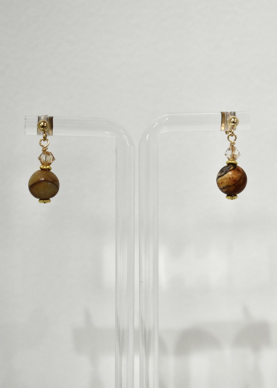 Picasso Jasper Light Short Earrings