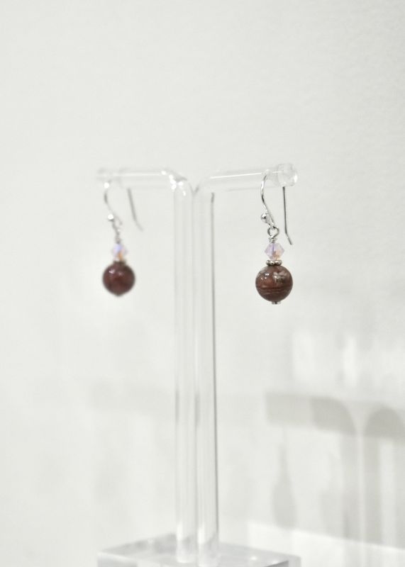 Rhodochrosite Short Earrings1