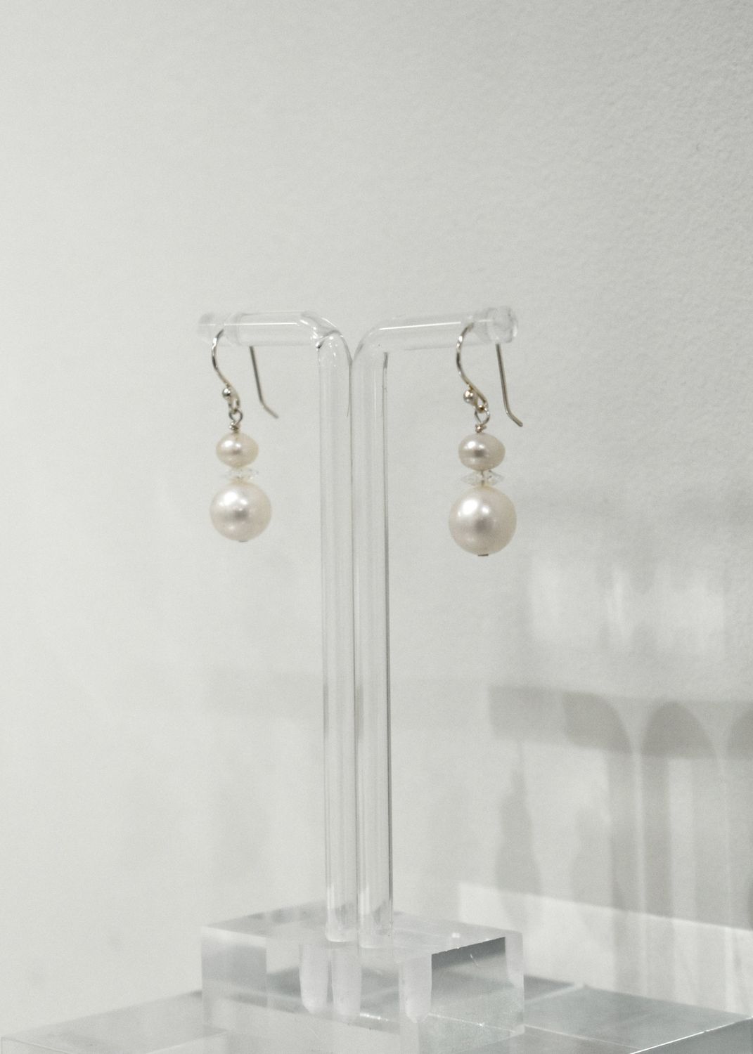 White Pearl Medium Earrings