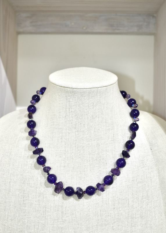 Amethyst Bauble Necklace