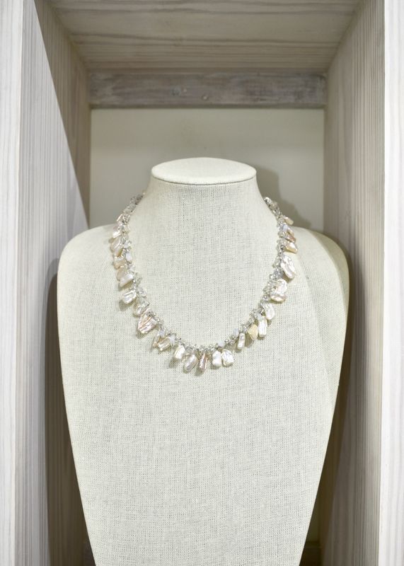 Fresh Water Pearl Stick Medium Necklace