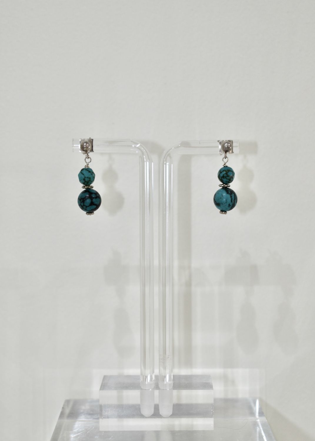 American Turquoise Short Earrings