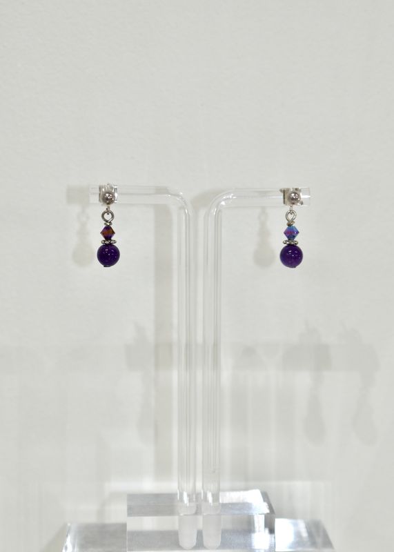 Amethyst Stud Earrings